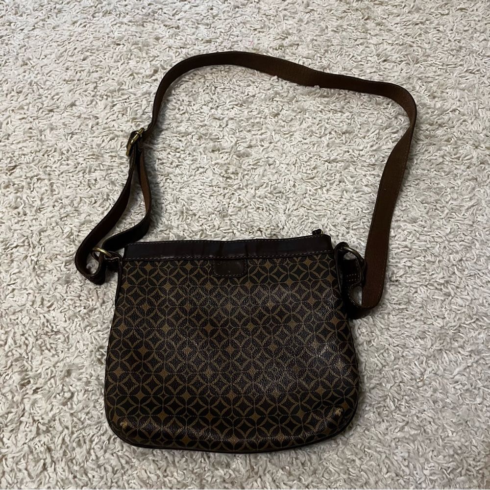 fossil crossbody tessa brown bag